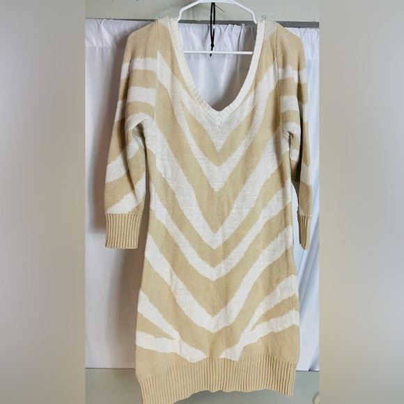 Striped Sweater Dress - Picture 1 of 4
